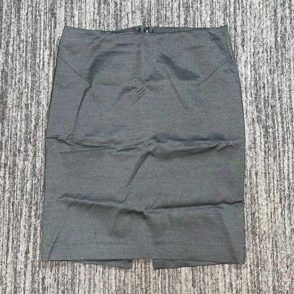 ExpressāDesign Studio Womens 6 Pencilā Skirt Black Diamond Pattern Lined Slit